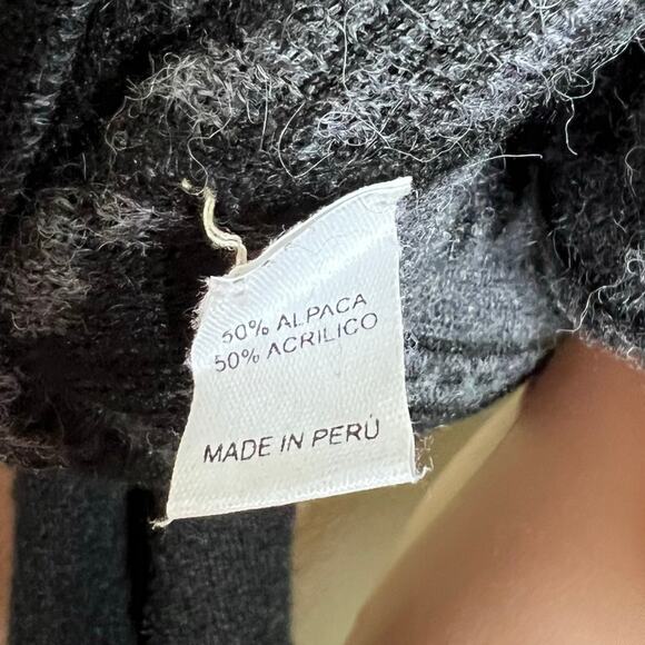 Simply Natural Alpaca Blend Cardigan Sweater Medium Womens Full Zip Knit Jacket - Picture 7 of 8